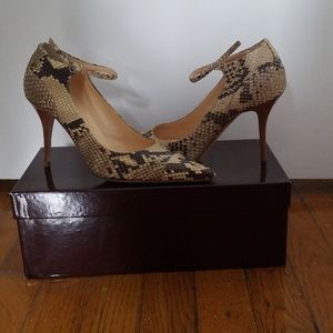 Brand new Chole Haan Genuine Python pumps